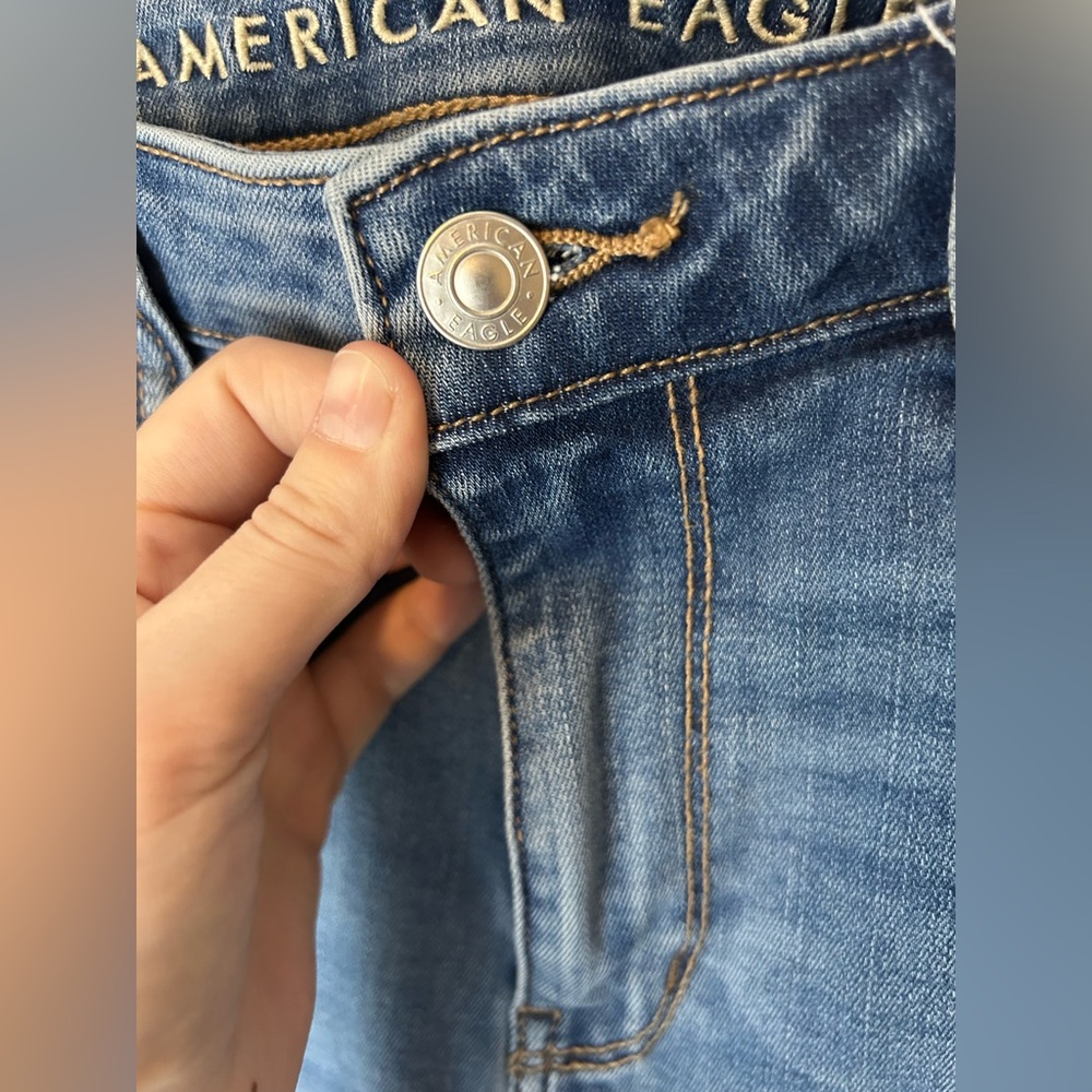 American Eagle Super High-Rise Jegging Medium Wash Skinny Jean Size 4 S - Picture 5 of 16